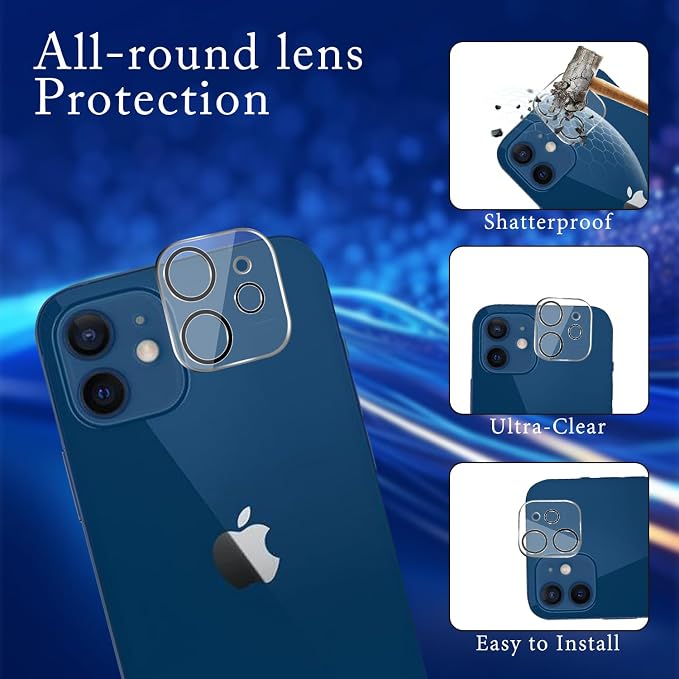 MAYtobe [2+2 Pack Designed for iPhone 12 Privacy Screen Protector, Privacy - Image 4