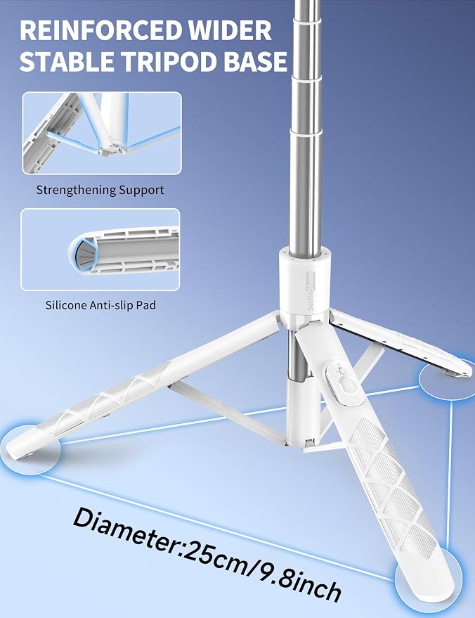 71" Selfie Stick, Smartphone Tripod Stand All-in-1 - Image 2