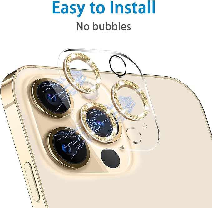 Dengduoduo 3 Pack Tempered Glass Camera Lens Protector - Image 6