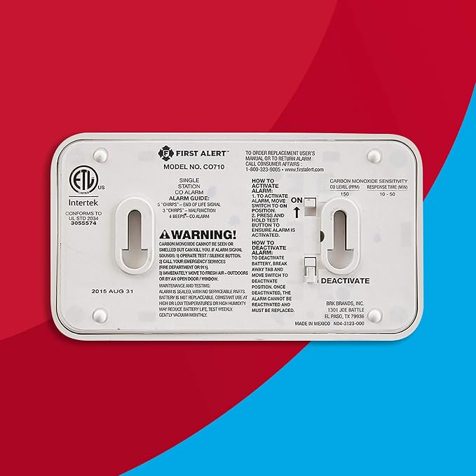 First Alert CO710 Carbon Monoxide Detector - Image 7