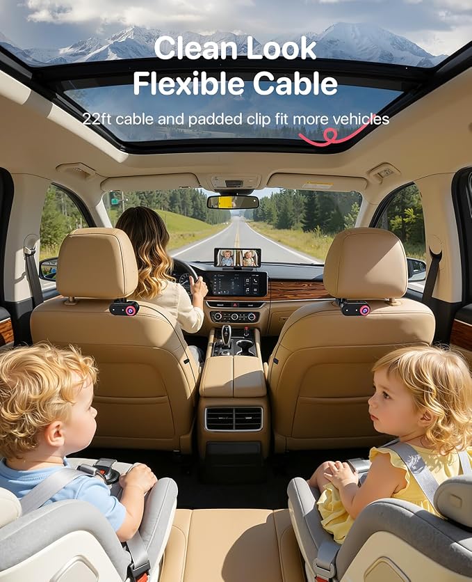 Luckview BM5 MAX 1080P HD Dual Baby Car Camera - Image 7