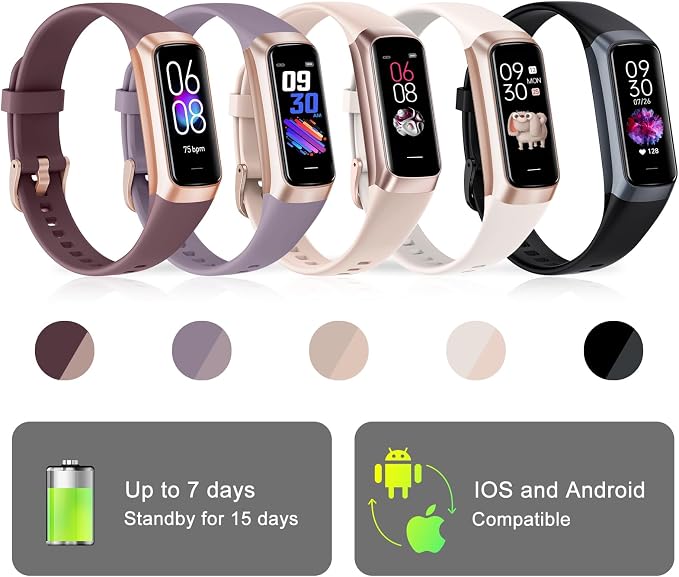 Fitness Tracker with 24/7 Heart Rate, Health Tracker with Step Counter Calories - Image 7