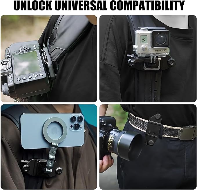 Camera Clip Backpack Clip with Quick Release Plate, Aluminum Backpack Strap - Image 8