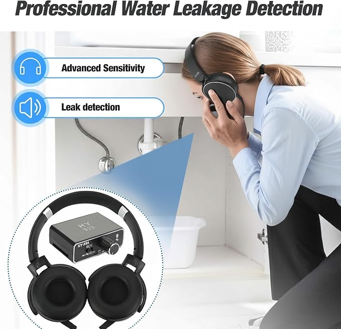 Underground Water Leak Detector Sensor, Audio Water Leakage Detection Monitor - Image 2
