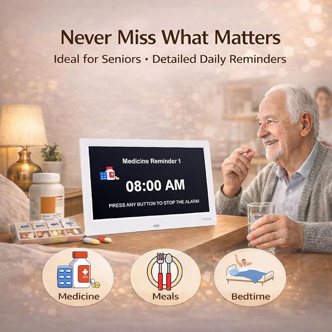 11.5'' Dementia Clocks for Seniors Extra Large, Senior Clocks - Image 4