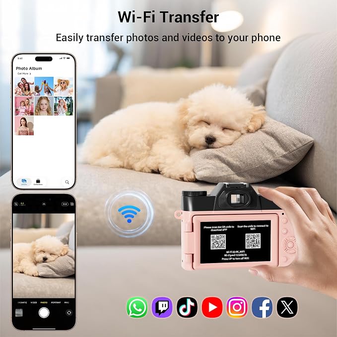 4K Digital Camera for Photography, 75MP WiFi Vlogging Camera for YouTube - Image 4