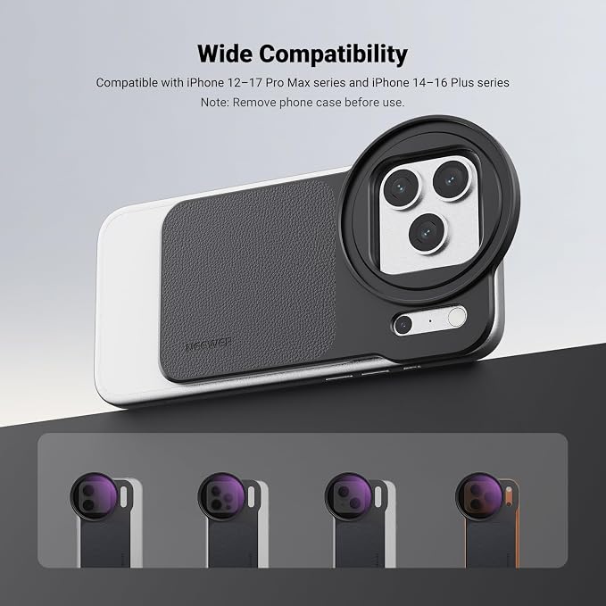 NEEWER 6.9" Magnetic Phone Lens Filter Mount Adapter Backplate Accessories - Image 2