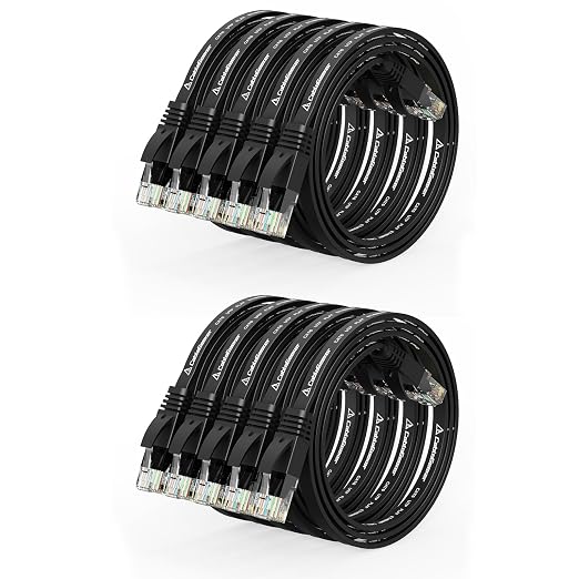 Cat 6 Ethernet Cable 1.5ft Flat Internet Network Cables by CableGeeker