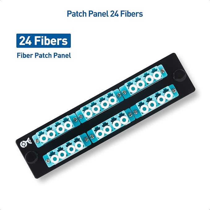 Cable Matters 24 Fibers LC to LC OM3/OM4 Multimode Fiber Patch Panel - Image 6