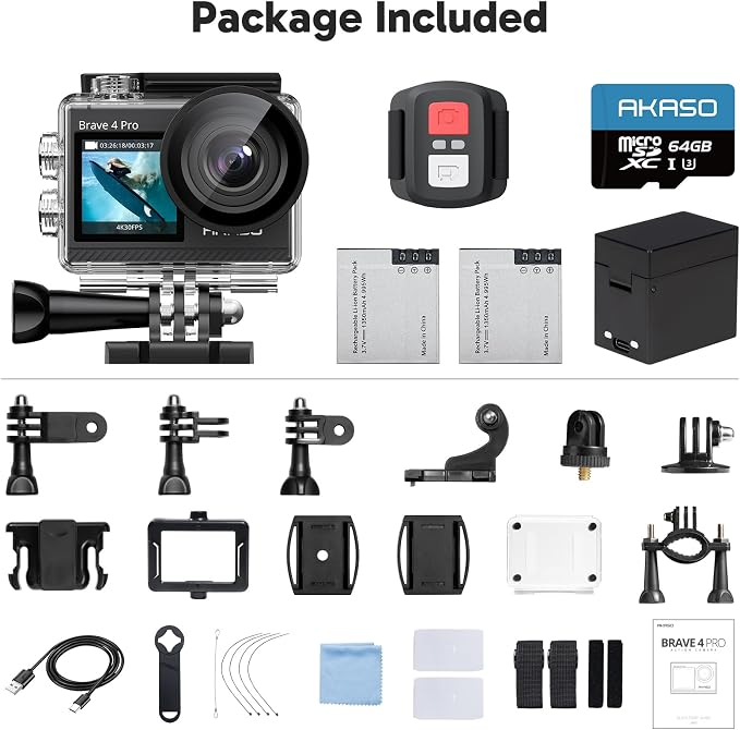 AKASO Brave 4 Pro 4K30 Action Camera - Image 9