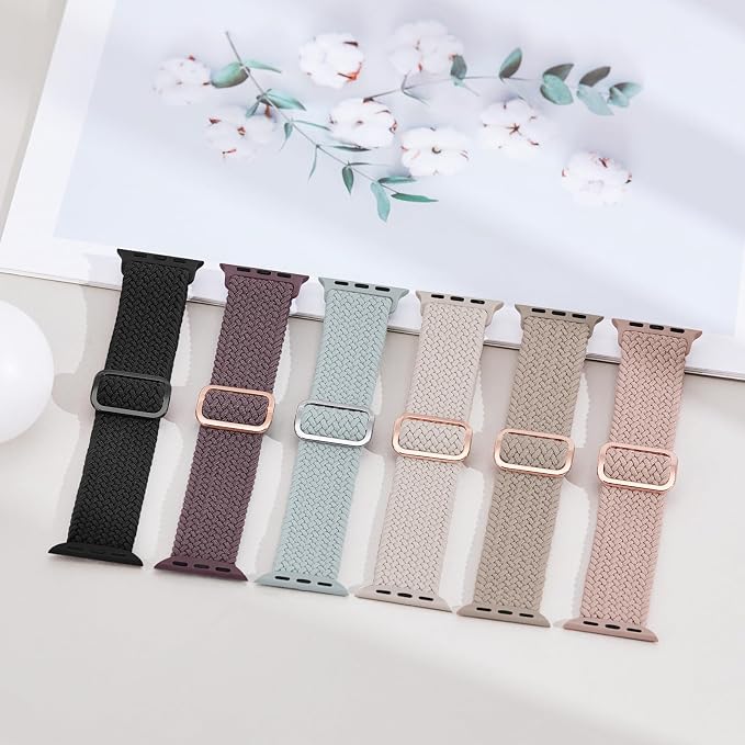 6 Pack Braided Stretchy Bands Compatible - Image 6