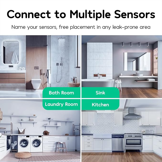 Winees WiFi Water Leak Detector, 1 Pack Water Sensors - Image 4