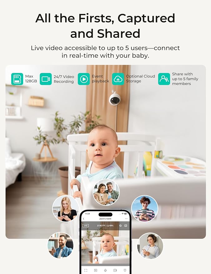 Dr.Care VistaView Lite RB Smart WiFi Baby Monitor - Image 7