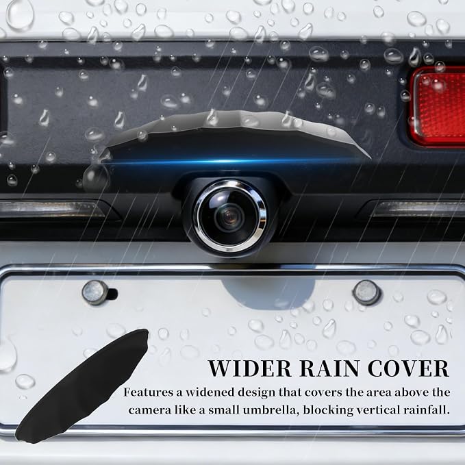 Silicone Car Backup Camera Rain Shield, Soft Wider Backup Camera Rain Cover - Image 4