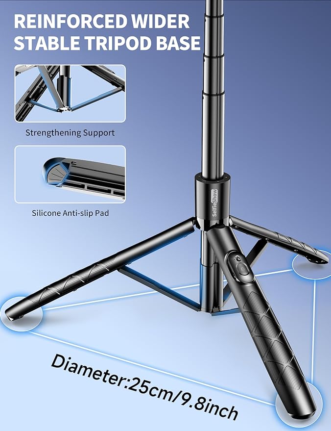 Aluminum 71" Phone Tripod, Travel Tripods - Image 2