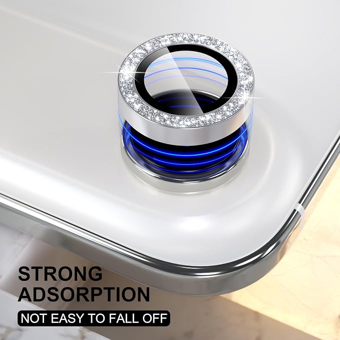 Choiche Compatible for iPhone 17 Air Camera Lens Protector Bling, 9H Tempered - Image 5