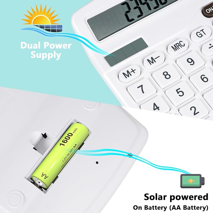 Cute White Desktop Calculator - Image 3