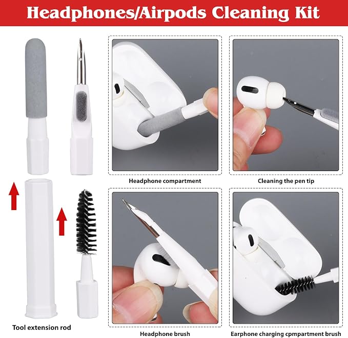 20-in-1 Phone Cleaning Kit, Computer Keyboard Brush Cleaner, Screen Electronic - Image 3