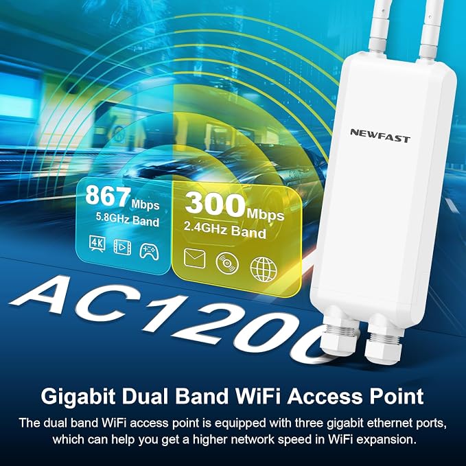 NEWFAST Outdoor WiFi Extender - Image 2