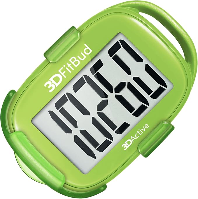 3DActive 3DFitBud Simple Step Counter Walking 3D Pedometer by 3DActive