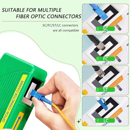 4 in 1 Fiber Optic Cleaner Cleaning Pen Box Kit, 2.5mm 1.25mm FC SC ST LC - Image 3