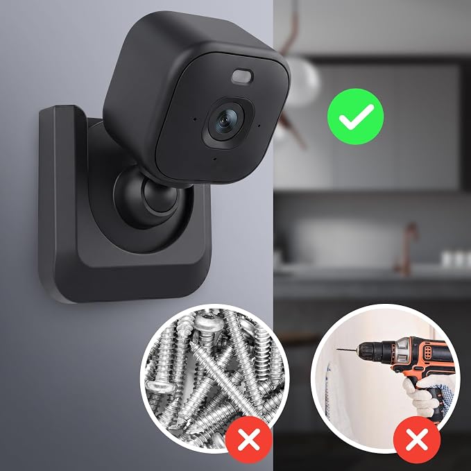 Blink Mini 2K Camera Adhesive Wall Mount Bracket, Strong Adhesive Durable - Image 3