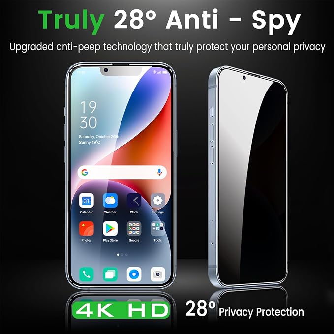 Romkasi 3 Pack Privacy Screen Protector - Image 3