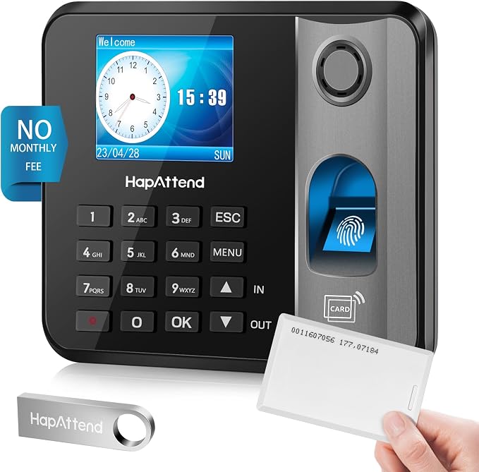 Time Clock - Fingerprint Time Clocks by HapAttend