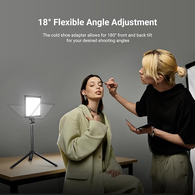 NEEWER Basics 9" LED Light Panel, 3200-5600K Edge Lit Dimmable Camera Soft Key - Image 7