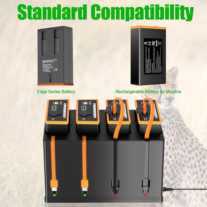 JYJZPB 4-Slot Battery Charging Station Compatible - Image 3
