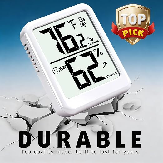 4-Pack Room Thermometer Indoor Hygrometer, Small Digital Temperature and - Image 5