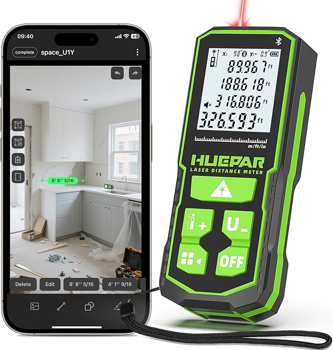 Huepar 330Ft Laser Measuring Tool by Huepar