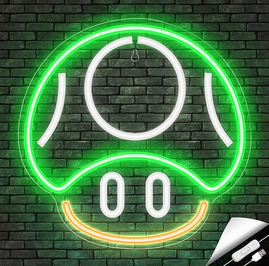 Kavaas Gaming Neon Sign, Mushroom Neon Sign by Kavaas