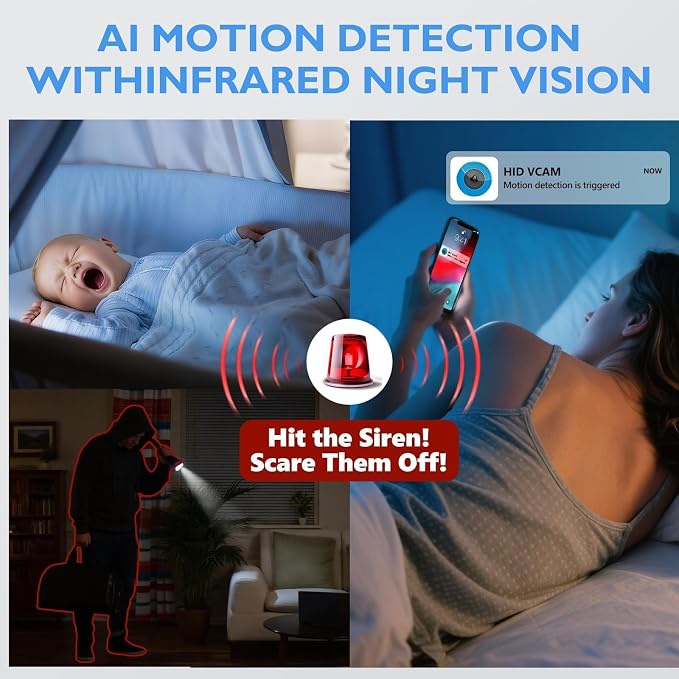 Mini Hidden Camera, Wireless WiFi/No WiFi Nanny Cam Security - Image 4