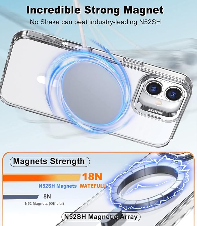for iPhone 17 Pro Case Clear, Magnetic iPhone 17Pro Case - Image 2