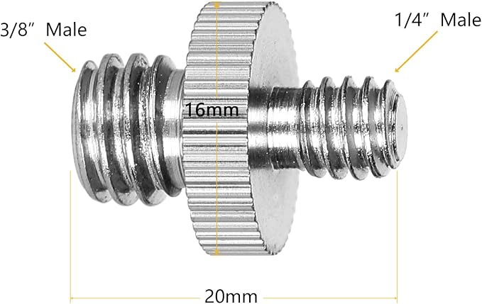 22Pack ChromLives Camera Screw Adapter 1/4 to 1/4 Screw to 3/8 Tripod Adapters - Image 6