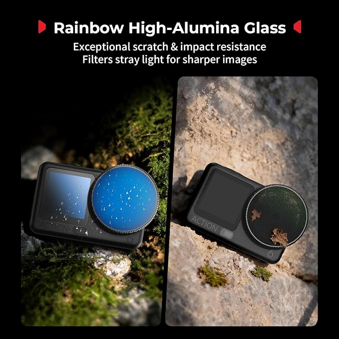SmallRig ND Filter Kit for DJI Osmo Action 6, 5 Pack CPL ND8 ND16 ND32 Snap-On - Image 6