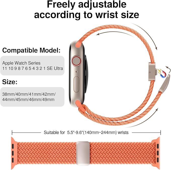 Braided Stretchy Band Compatible - Image 2