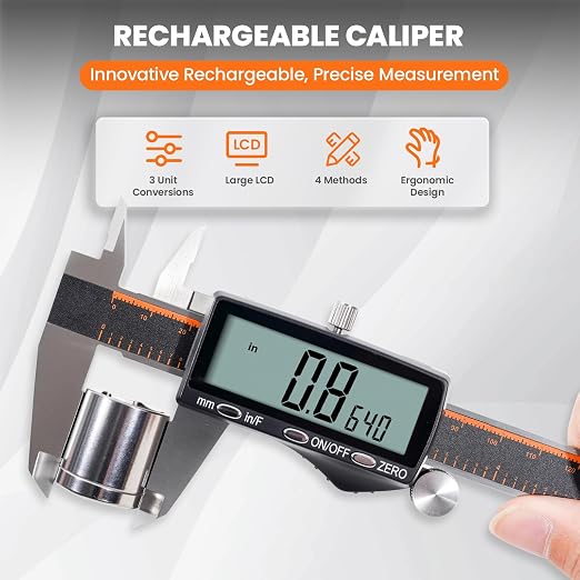 HARDELL Digital Caliper 12 Inch, Rechargeable Calipers - Image 2