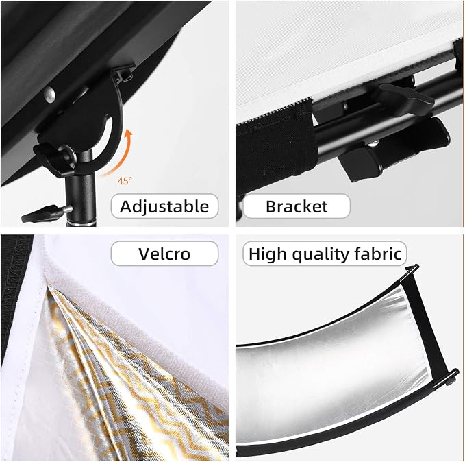 Curved Reflector, 71x24 Clamshell Light Reflector Kit - Image 4