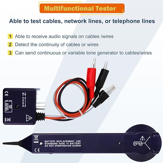 Lunarlipes Tone Generator Kit, Wire Tracer Circuit Tester, Tone Tracing Probe - Image 9