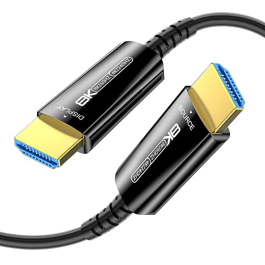 8K HDMI 2.1 Cable 6Ft, Thin Fiber Optic HDMI Cable, 48Gbps Ultra High Speed by DGHUMEN