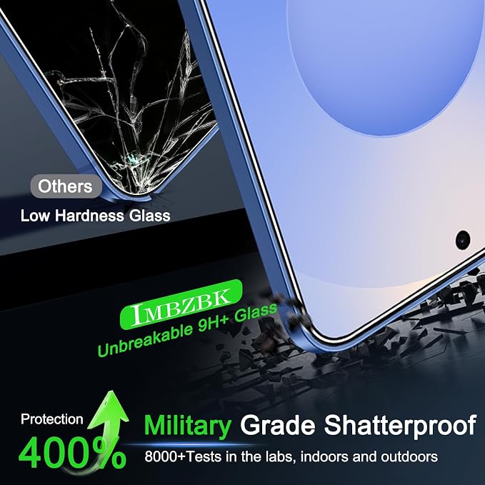 IMBZBK 3 Pack Screen Protector for Samsung Galaxy S25 Accessories, Case - Image 3