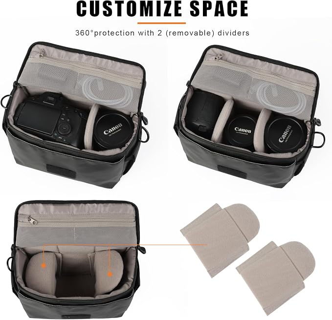 Besnfoto Camera Bag Small DSLR Camera Shoulder Bag - Image 3