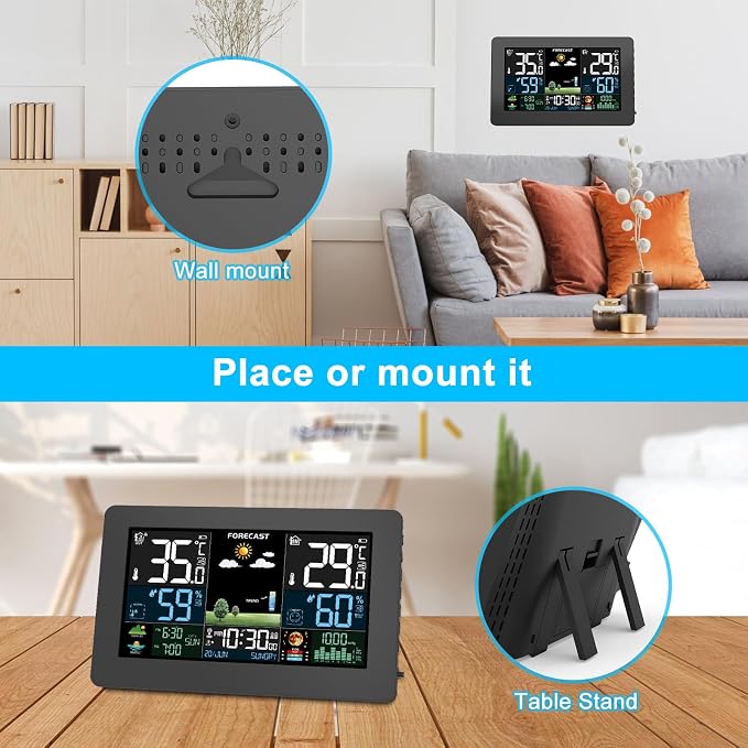 Weather Station Wireless Indoor Outdoor, Thermometer Wireless - Image 7