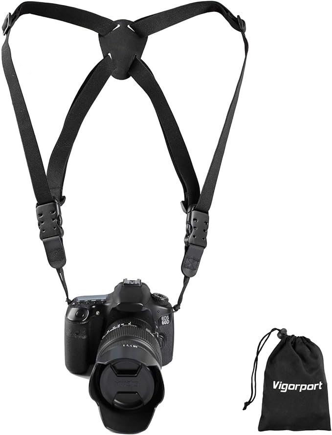 Vigorport Camera Harness Strap, Cross Shoulder Quick Release Straps by Vigorport