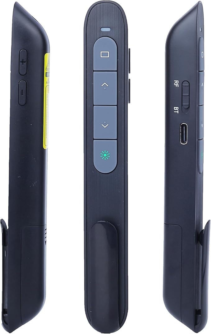 Wireless Presenter Remote with Green Light, Rechargeable PowerPoint Clicker - Image 3