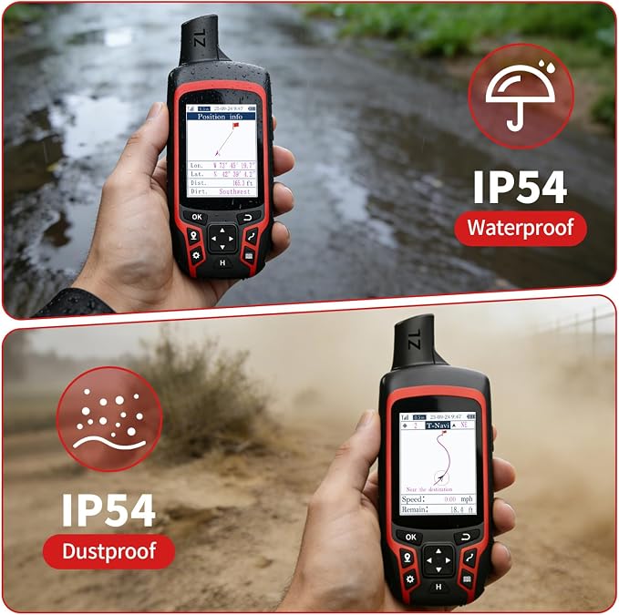 A6 Handheld GPS for Hiking, Rugged and Compact GPS Navigator - Image 9