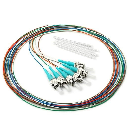 6 Strand Multimode OM3 50/125 ST-UPC Fiber Pigtail, ST OM3 Fiber Optic Pigtail by Bangun
