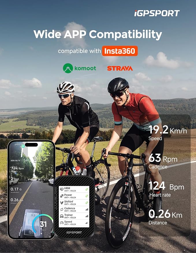 iGPSPORT BSC300T Wireless Bike Computer GPS, Touchscreen Offline MAP Navigation - Image 8